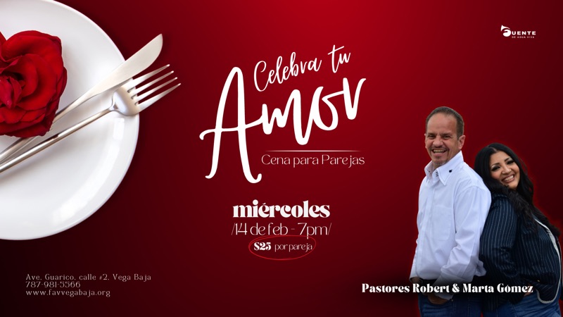 Arte promocional de Cena para Parejas - ¡Celebra tu Amor!