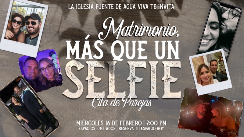 Arte promocional de Matrimonio, más que un Selfie